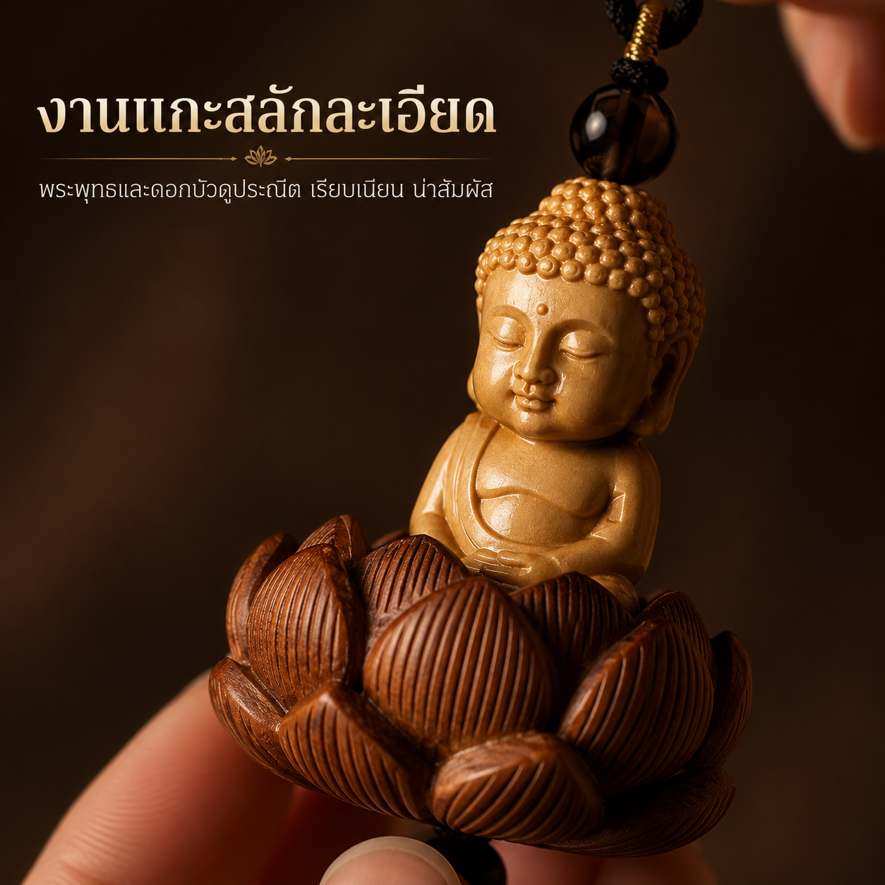 เครื่องแขวนกระจกรถยนต์ พระพุทธรูปไม้หวงหยาง