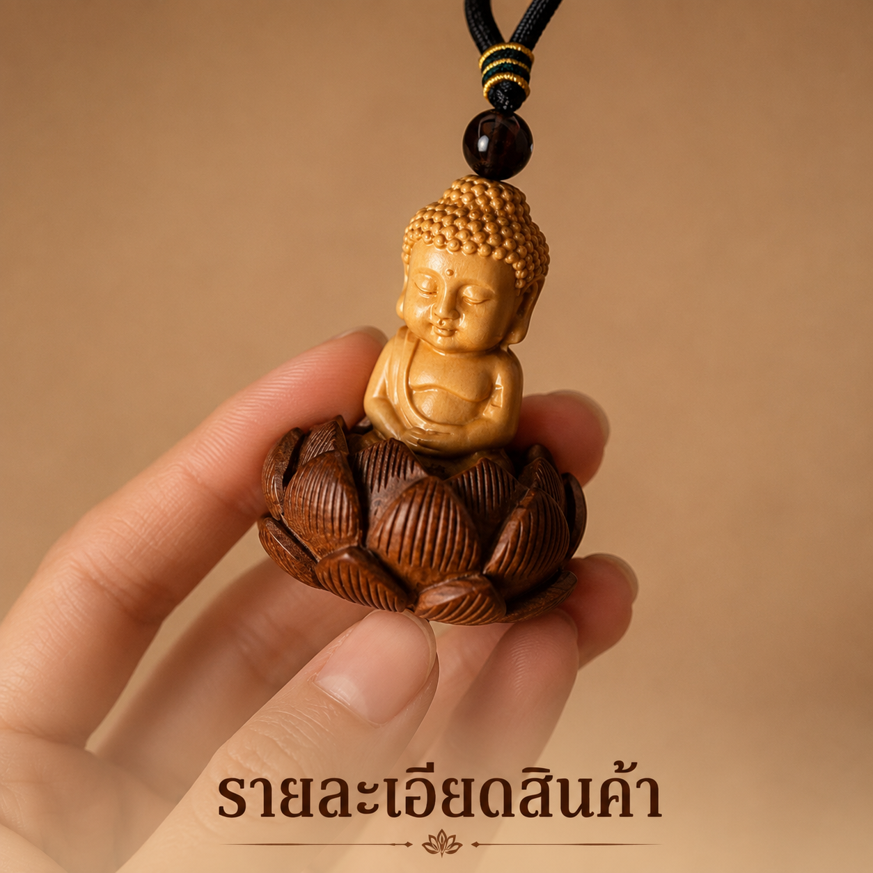 เครื่องแขวนกระจกรถยนต์ พระพุทธรูปไม้หวงหยาง